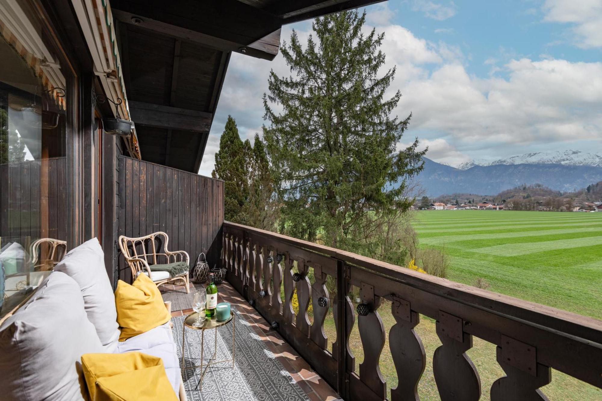 Ferienwohnung Panoramablick - Alpenmagie Suites Oberaudorf Kültér fotó